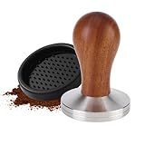Tallgoo Kaffee Tamper 58mm,Espresso Tamper,Kaffee Tamper aus Edelstahl,inkl Tampermatte,Design Kaffee Tamper Set,für perfekten Espresso Barista-Werkzeug,Cafes und Kaffeeliebhaber