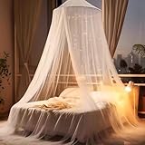 Mückennetz Bett 60 * 250 * 1100cm, Moskitonetz Bett für Doppelbett Einzelbett, Feinmaschiges Betthimmel Mückennet, Moskitonetz Bett Baldachin, Moskitonetze für Reise und zu Hause Indoor Outdoor
