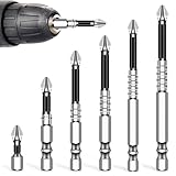 Magnetische PH2 Schraubendreher-Bit-Set, 6-teilig mit rutschfestem Design, magnetische Bohrer-Bits in 25L, 50L, 65L, 70L, 90L, 150L für DIY-Projekte