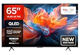 TCL 65T8C 65 Zoll QLED 4K HDR UHD Fernseher, Smart Google TV Dolby Vision & Atmos, 144Hz Motion Clarity Pro, FreeSync, Onkyo 2.1 Sound, Sprachsteuerung, Kompatibel mit Google Assistant