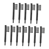 ibasenice 12 Stück Teiliges Hörgeräte Kunststoff Reinigungshilfe mit Magnet für Hörverstärker und Batterie Praktisches Zubehör für Einfache Pflege und Wartung Unterwegs