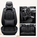LXQHWJ Sitzbezüge Auto Autositzbezüge Universal Set für BMW 3 Series gt f34/f34 gt tuning/f34 tuning/320i gt/320 gt 3 Series GT 320i 330i 340i 325d 328i 335i Auto Zubehör，Luxus schwarz
