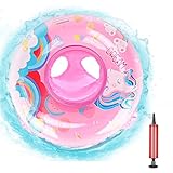 Aufblasbarer Baby Schwimmringe, Schwimmhilfe Ring für Kinder mit Schwimmsitz, Baby Float Aufblasbarer Schwimmreifen Kleinkind, Schwimmlernhilfe Schwimmtrainer (Rosa A)