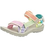 HSNA Kinder Sandalen Mädchen Strandschuhe Peeptoe Bequem Sommerschuhe, Mehrfarbig 36 EU