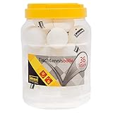 Idena - Tischtennisbälle 36 Stück in weiß, Durchmesser ca. 4 cm nach ITTF Wettbewerbsrichtlinien, 1 Stern Qualität, für den Verein, in der Freizeit und Hobbysportler