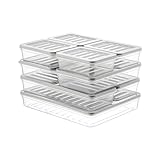 Cansway Gefrierdosen Set 9-teilig – BPA-frei, stapelbar, mit Deckel – für Gefrierfach, Mikrowelle & Spülmaschine – -25°C frostfest, geruchsdicht (grau)