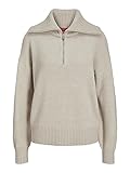 JJXX Damen JXSIKA Half Zip Knit Pullover, Bone White, Small