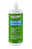 LEXXOO Komfort Plus All-in-One Kombilösung eignet sich zum Reinigen, Desinfizieren, Aufbewahren, Abspülen und Benetzen von weichen Kontaktlinsen und Silikon-Hydrogel-Kontaktlinsen.