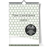 Familienkalender 2026 6 Spalten XL Wandkalender | DIN A3 Ifamilienplaner mit Sticker, Ferientermine, Jahresübersicht, extra Seite für Urlaubsplanung…