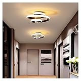 LED Deckenleuchten Schwarz Weiß Ring Küchenlampe Surface Mounted Moderne Beleuchtung für Korridor Treppen Wohnzimmer Modern LED Kronleuchter (Black Threecolors)