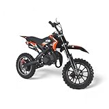 KXD 701 49ccm Dirt Bike Dirtbike CrossBike Kinder Enduro DirtBike pocket 49cc Pitbike PocketBike Motocross Motorrad Motorbike Motorsport Pocket Vollcross Crossbike Orange (orange, KXD 701 49ccm 2T)