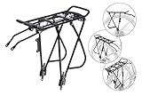 Alu Gepäckträger 28-29 Zoll verstellbar Federklappe Streben 200mm Rear Rack