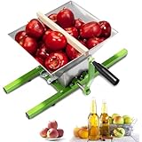 TUPOSTAR Traubenpresse, Obst- Und Weinpresse, Beerenpresse, GroßE ObstmüHle, FüR Wein- Und Apfelweinpressung, Abnehmbare Struktur,Grün