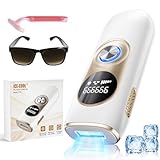 Luckice IPL Geräte Haarentfernung mit Kühlfunktion & 999.999 Lichtimpulse – Laser Haarentfernung mit 5 Energiestufen,Dauerhafte und Schmerzfreie Haarentfernungsgerät für Damen/Herren/Beine/Bikini