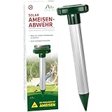 GARDIGO® Solar Ameisen Abwehr | Ameisen bekämpfen durch Schwingungen | 600 Hz | Bis zu 700m² Reichweite | IP56 Wasserdicht | Ameisenbekämpfung für Garten, Kübelpflanzen | Einsatz im Rasen | Ants
