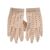 F Fityle Damen Eislaufhandschuhe Schlittschuhhandschuhe Langlebig Mädchen für Eiskunstlauf Show Zubehör Übungstraining, l