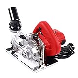 220V 1800W Steintrennsäge, Elektrische Steinsäge, Betonsäge, 18000r/min, Adjuatable Winkel 0-45°, Schnitttiefe 0-41mm für Steine, Fliesen, Granit, Beton