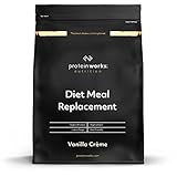 Protein Works - Diet Meal Replacement, Vollständige Mahlzeit, Diät Abnehmshake, Immunitätsfördernd, 7 Mahlzeiten, Vanillecreme, 500g