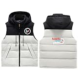 YORISM Herrenweste 21 Pilo-ts, Funktionsweste Vest, Übergangswesten für Männer Laufen, Steppweste(White,L)