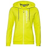 HEAD Club Greta Hoodie FZ Women, gelb/weiß, S