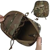 LZAQHMT MOLLE-Taktik-Utility-Tasche – Elastischer Organizer Mit Doppelreißverschluss Für Tourniquet, Taschenlampe, Knicklichter Passend Für Westengürtel(MC)