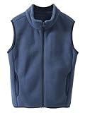 Happy Cherry Unisex Weste Mäntel für Kinder Armellos Schneeanzug Waistcoat Warme Fleeceweste Niedlich Herbst Winter Weste 150 CM