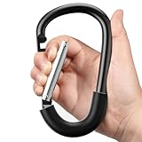 SURDOCA Kinderwagenhaken für Mama, Kinderwagen-Clips zum Aufhängen von Tasche und Einkaufen, Kinderwagen-Zubehör 1pc, schwarz