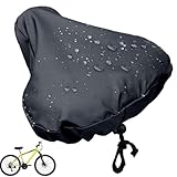 Sattelschutz Wasserdicht Fahrrad Mit Kordelzug, Fahrradsitz Regenschutz Fahrradsattel Überzug Regen, Fahrradsattelabdeckung Staubdicht, Fahrradsattel Schutzhülle Staubschutzkissen Sattelbezug Zubehör