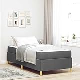 Rantry Boxspringbett Sonstiges Dunkelgrau 100 x 200 cm Stoff Betten und Zubehör Model3398914