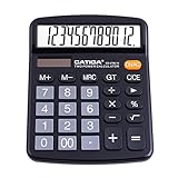 CD-2786 Tischrechner, 12 Ziffern, mit großem LCD-Display und empfindlicher Taste, doppelte Solar- und Batterieleistung, Standardfunktion für Büro, Haus, Schule, CD-2786