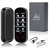 kswiown Z2 Intelligenter Sprachübersetzer - 138 Sprachen Echtzeitübersetzer mit Foto & Offline-Modus | 3 Zoll HD Touchscreen | 1500mAh Akku | WiFi/Hotspot | Inkl. Halsband für Reisen & Business