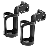 2 Pack Fahrrad Flaschenhalter, 360 Grad Rotation Einstellbare Getränkehalter Fahrrad Kinderwagen, Bike Lenker Cup Holder, Leicht Trinkflaschenhalter, für Fahrrad, Mountainbikes, Rennrad, Rollstuhl