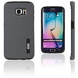 Lilware Smooth Armor Hartplastik Hülle für Samsung Galaxy S6 Edge SM-G925F. Robuste Dual Schicht Besondere Schutzhülle. Schwarz/Grau