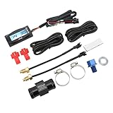 Öltemperaturanzeige, Wasserdichter LCD-Bildschirm 4 in 1 Wassertemperaturanzeige Digitalanzeige für Motorrad (M12 * 1,5)