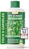 BIOLORA® Aquarium-Dünger 500ml flüssig für Süß- und Salzwasser - NPK Wasserpflanzen fisch- und garnelenfreundlich - Aquarien Pflanzendünger, Pflanzen Aquariendünger