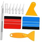 Amosfun 1 Satz Car Vinyl Wrap Tool Kit Teiliges für Auto Folierung und Fensterfolien Langlebiges Vinyl Anwendungstool mit Ergonomischem für Professionelle und DIY Projekte
