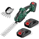 Akku-Heckenschere für Makita Batterien,2-in-1 Akku-Grasschere Elektrischer Heckenschere mit 2x2000mAh Batterien & Ladegerät,Rasenkantenschneider Elektrisch Rasentrimmer für Garten Rasen