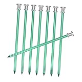 LIGHTAOTAO 8 Stück Teiliges Langlebige Zeltheringe aus Aluminiumlegierung mit Öse Robuste Camping Erdnägel für Zelte Markisen und Sonnensegel Widerstandsfähig gegen Zufällige Farbe