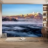 Vlies Fototapete Natürliche Landschaft 3D Effekt 250x175 Gebirge Foto Tapete Schlafzimmer Wohnzimmer Moderne XXL Wandtapete Groß Vliestapete Fototapeten Poster Wand Dekoration a-3315