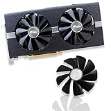 Dotodo CF1015H12D/FDC10U12S9-C Grafikkarte kühlt Lüfter für Sapphire NITRO RX 580 RX 570 RX 480 VGA-Grafikkartenkühlung (Schwarz, 1 Stück)