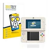 BROTECT Schutzglas für Nintendo New 3DS Schutzfolie Panzer Folie Glas [Extrem Kratzfest 9H, Anti-Fingerprint, Ultra-Transparent]