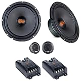 KIT Set FÜR SP Audio SP-6.5C KIT 1 Kit 2-Wege-Lautsprecher 6,5' 16,5 cm 165 mm, 180 Watt RMS und 360 Watt Max, Impedanz 4 Ohm, mit 2 Tieftönern, 2 Hochtönern, 2 Frequenzweichen, 1 Kit