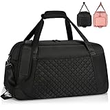 Lubardy Sporttasche Damen 40L Groß Reisetasche Damen Weekender Schwimmtasche Trainingstasche mit Schuhfach Tasche für Gym Fitness Urlaub Übernachtung Yoga Tanzen Duffle Bag