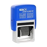 COLOP S220W Wortband-Stempel, 12 verschiedene Büro-Texte, Abdruckfarbe schwarz