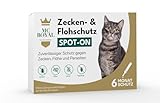MC-Royal® Spot On Zeckenschutz für Katzen [6 Monate effektiver Schutz vor Zecken] Zeckenmittel für Katzen -Zeckenschutz Katze - Spot On für Katzen