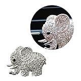 Mikinona Elefant Auto Parfü Clip Silberner Luftauslass Duftspender Für Auto Eleganter Auto Innenraum Erfrischer Perfekter Duft Für Unterwegs