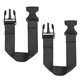 QUARKZMAN 2 Stück Bauchtasche Verlängerungsriemen 30 x 2 5 cm Gürteltasche Hüfttasche Verlängerungsriemen Für Bauchtasche Tasche Rucksack Schwarz