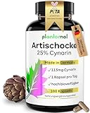 180 Artischocken Kapseln hochdosiert mit 113mg Cynarin - nur 1 Kapsel/Tag - Artischocken-Extrakt hochdosiert - 6 Monatsvorrat