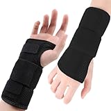 NICEIN Rechts Handgelenk Bandagen,Karpaltunnelsyndrom Schiene aus Metall,Stabile Handgelenkstütze,Verstellbares Schiene Handgelenk Sehnenscheidenentzündung für Männer und Frauen,Verstauchungen (M)