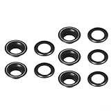 Quick Fix Zelt-Markisen-Set, Metallösen und Ösen überall im Freien (schwarz)